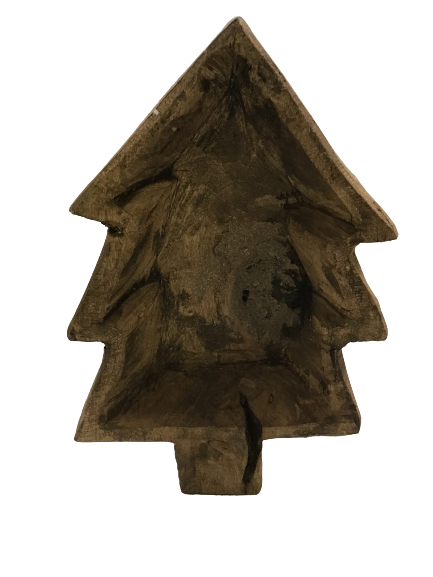 Hand Crafted Wood Tree Dough Bowl