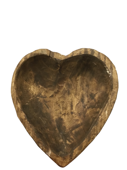 Large Heart Shaped Dough Bowl
