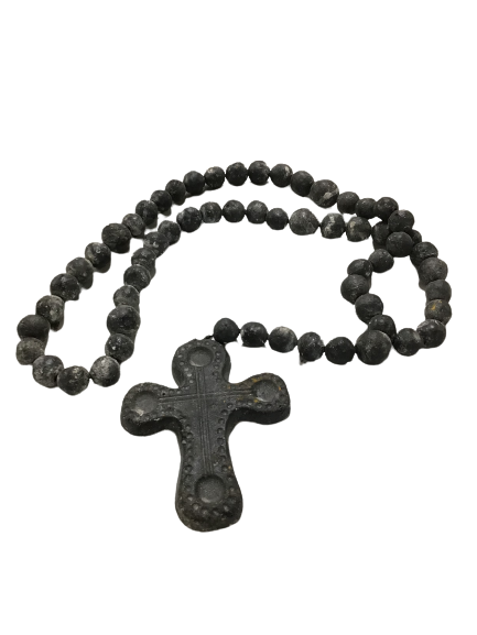 Charcoal Extra Large Rosary Beads