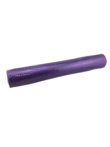 21 Inch By 10 Yard Metallic Purple Mesh