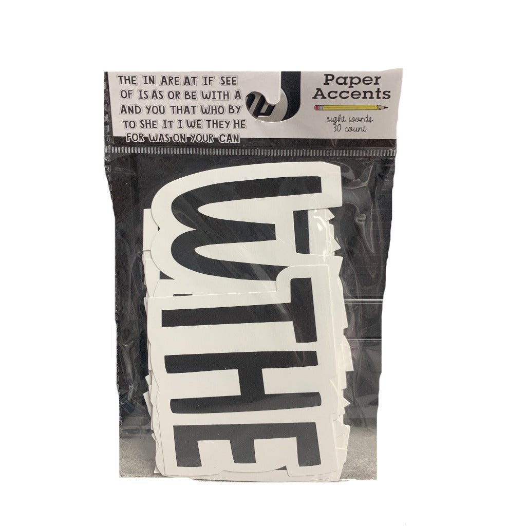 Sight Word Paper Accents