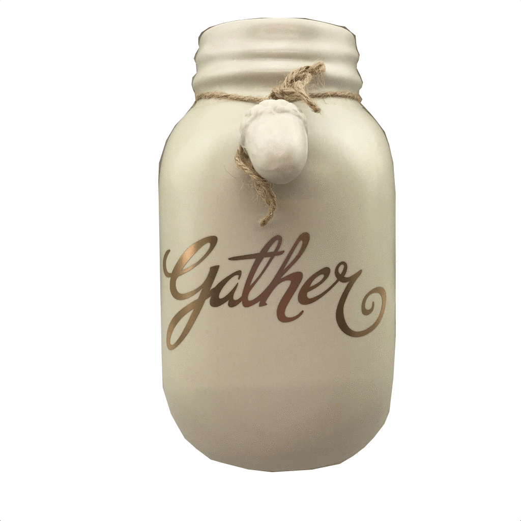 Large Fall Jar with Ornaments 2 Styles