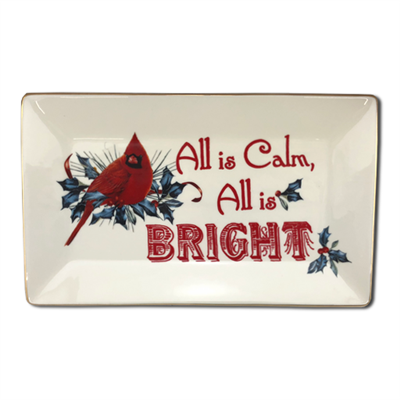 Lenox All is Calm All is Bright Sentiment Tray