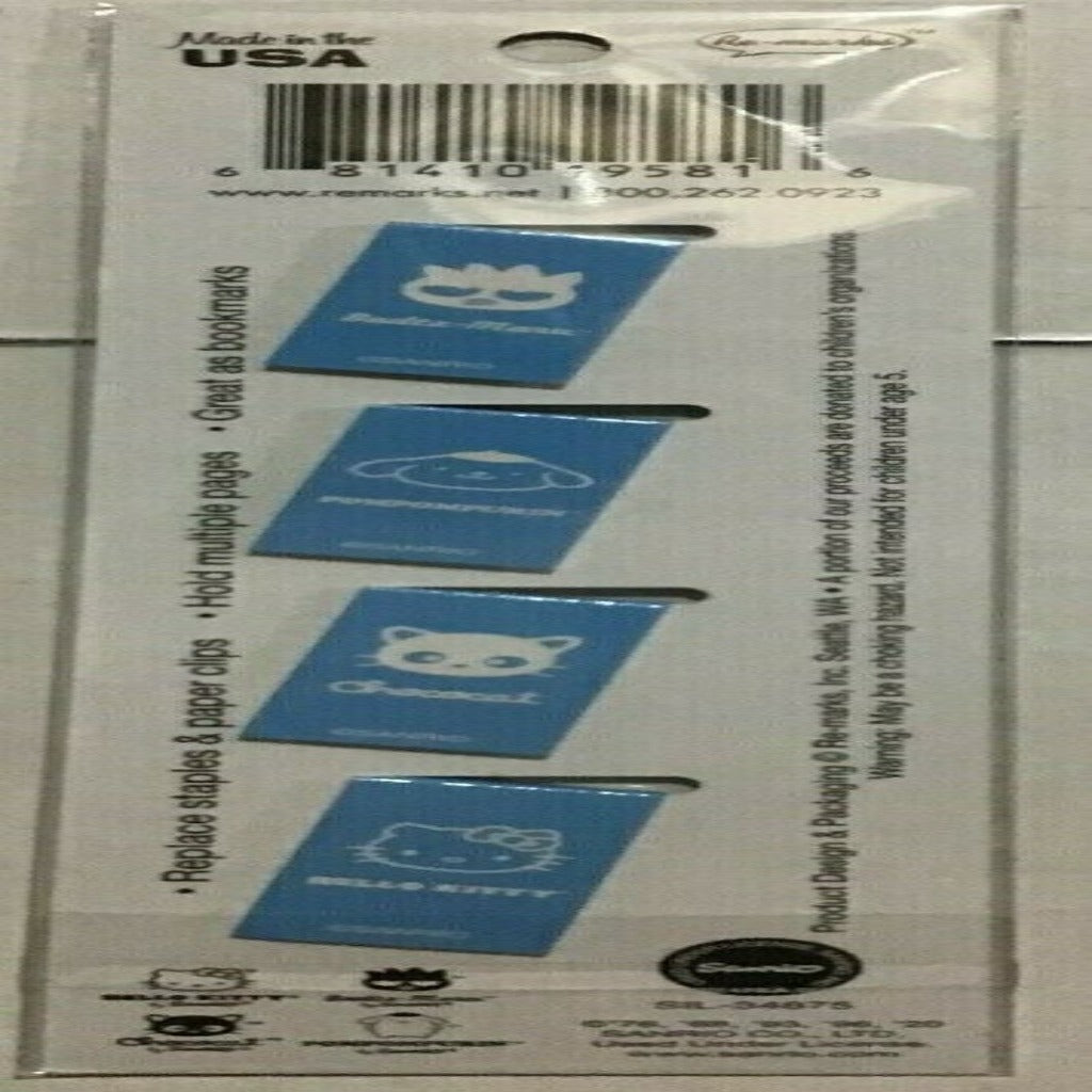 Hello Kitty and Friends Kawaii Tokyo Magnetic Page Clips