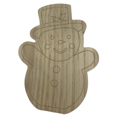 Wood Shape Snowman