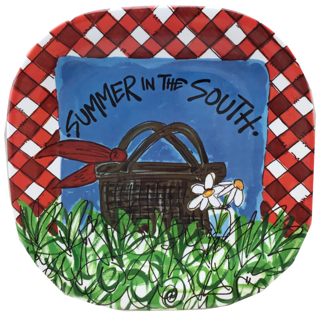 Summer In The South Melamine Plate