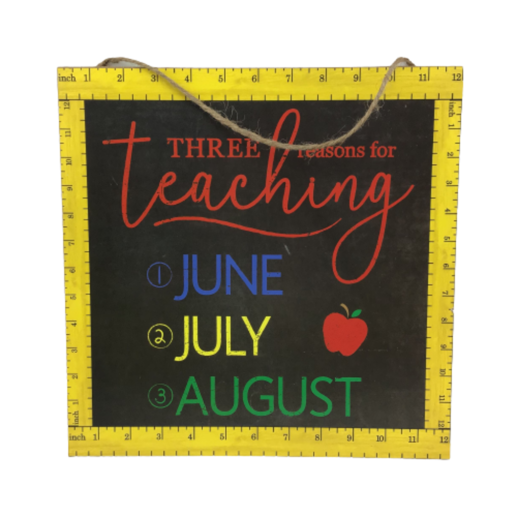 Three Reasons For Teaching 12 Inch x12 Inch Sign