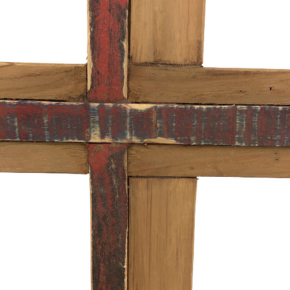 Teak Wood Cross With Stand