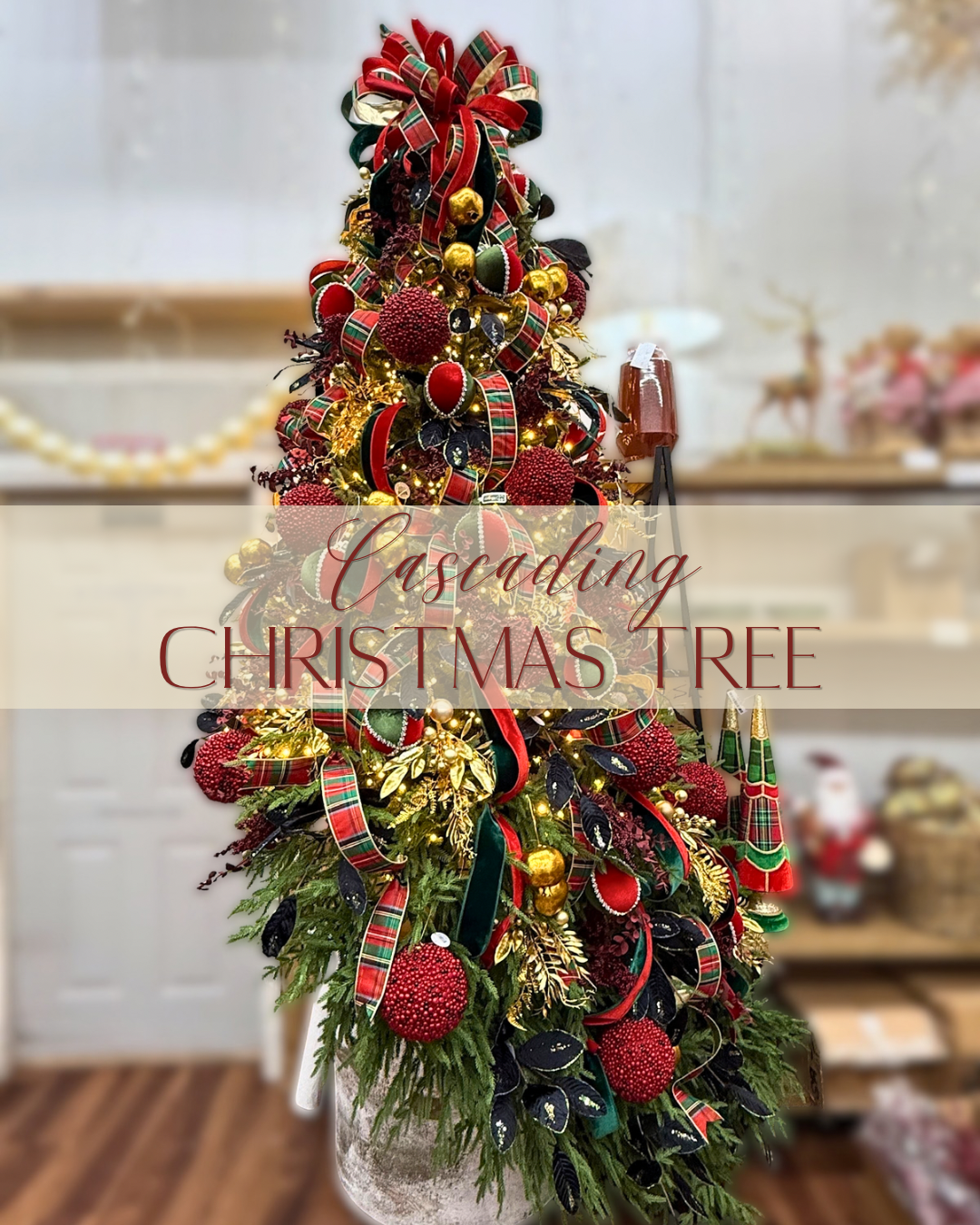 Cascading Christmas Tree Designer Look