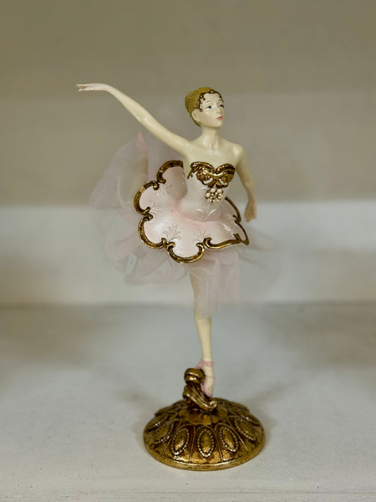 9.5 Inch Resin Dancing Ballerina Table Piece