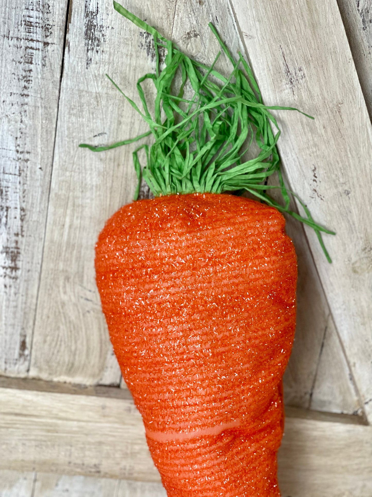 24 Inch Fabric Carrot Wreath Attachment