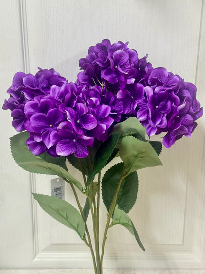 20.5 Inch Purple Hydrangea Bush