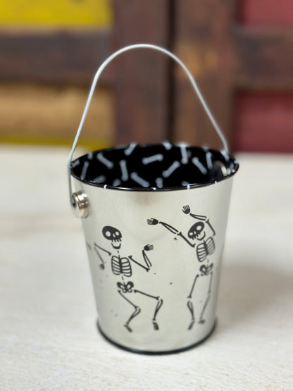 Dancing Skeletons Mini Tin Pail