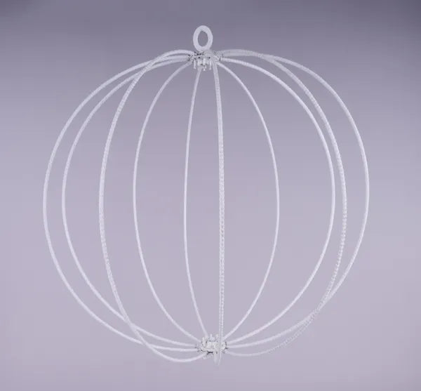 18 Inch White Tubing Wrap Folding Ball