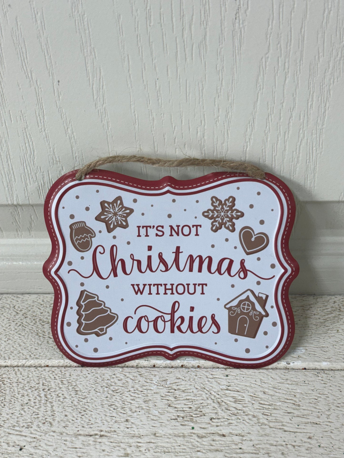 5 Inch Tin Gingerbread Sign Three Styles