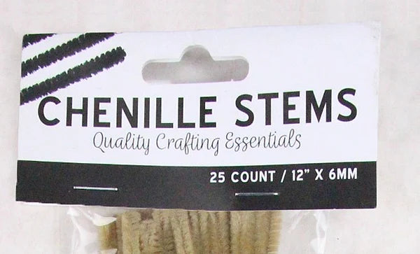 Burlap Chenille Stems