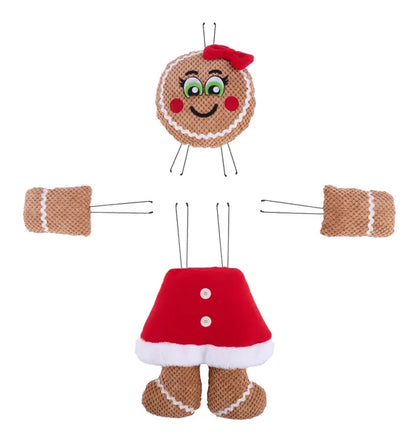 21 Inch Four Piece Gingerbread Girl Decor Kit