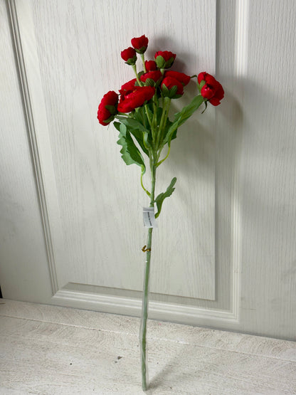 21.5 Inch Red Ranunculus Spray