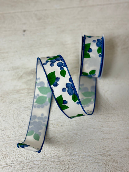 1.5 Inch By 10 Yard Blueberries Ribbon