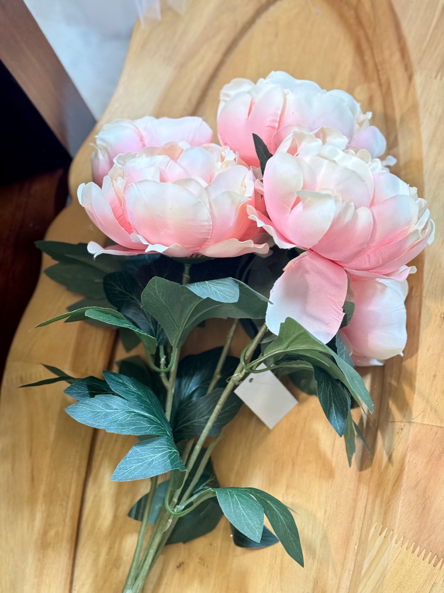 20 Inch Peony Soft Pink Bush