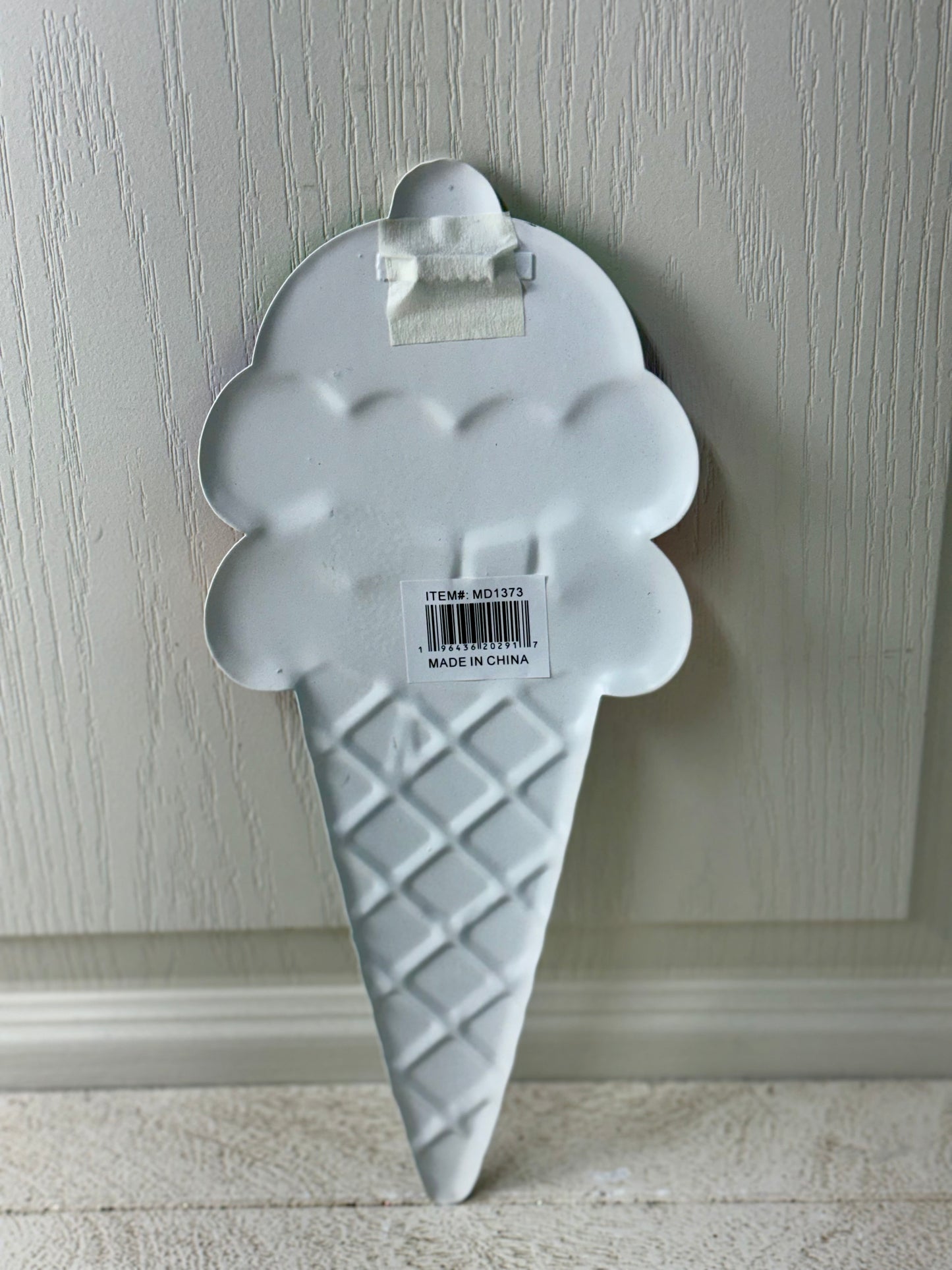 12 Inch Metal Halloween Ice Cream Sign