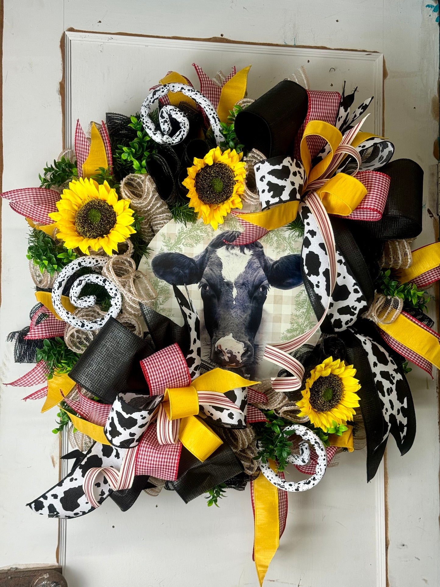 Cow Wreath By Sweet Girl Design Co