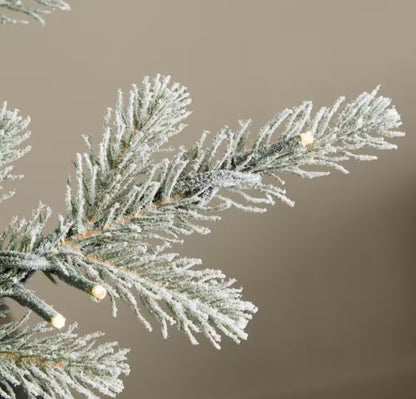 Home Decorators Collection 7.5 Foot Grand Duchess Twinkling Balsam Fir Flocked LED Pre-Lit Artificial Christmas Tree Open Box