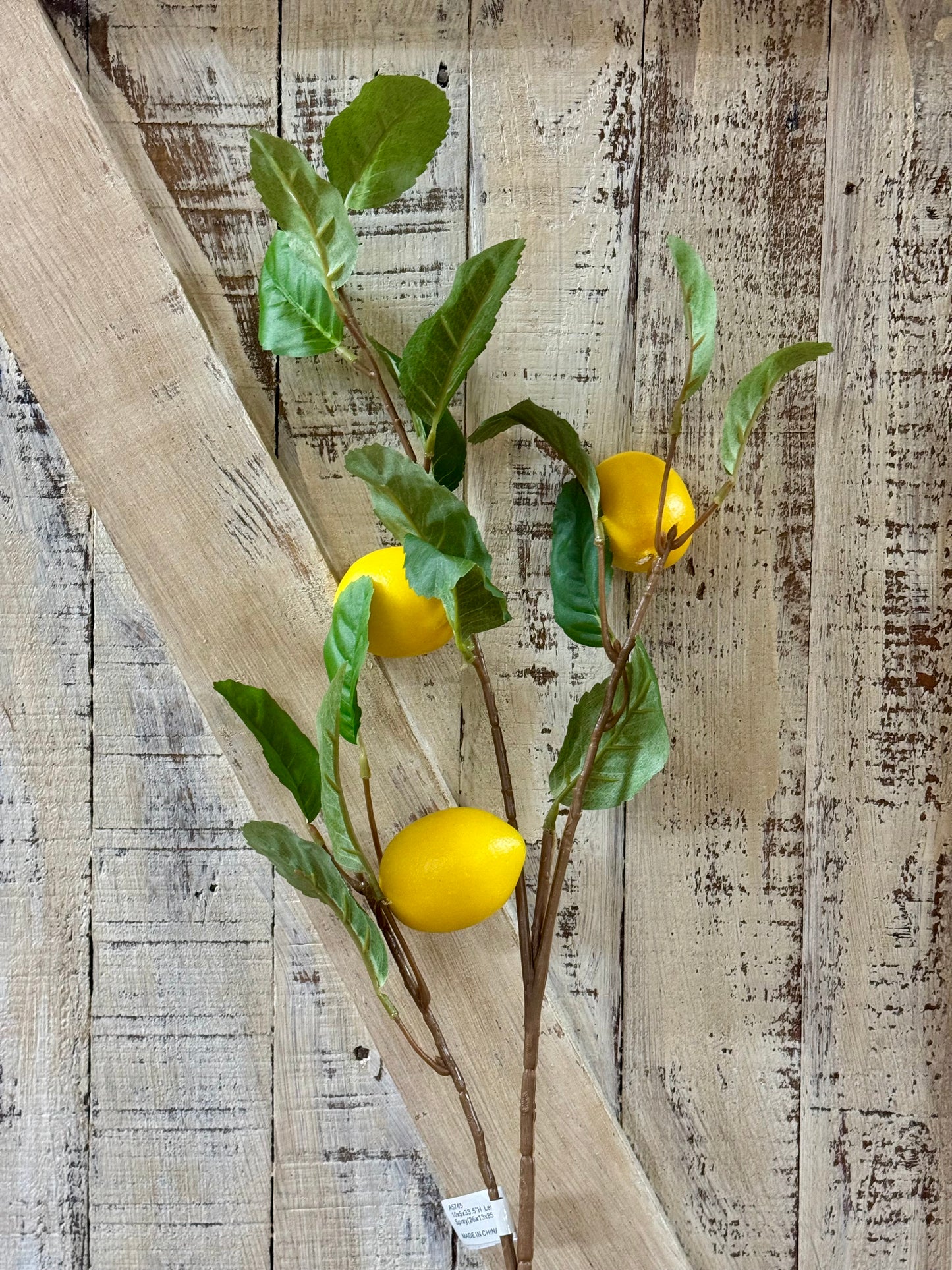 33.5 Inch Yellow Lemon Spray