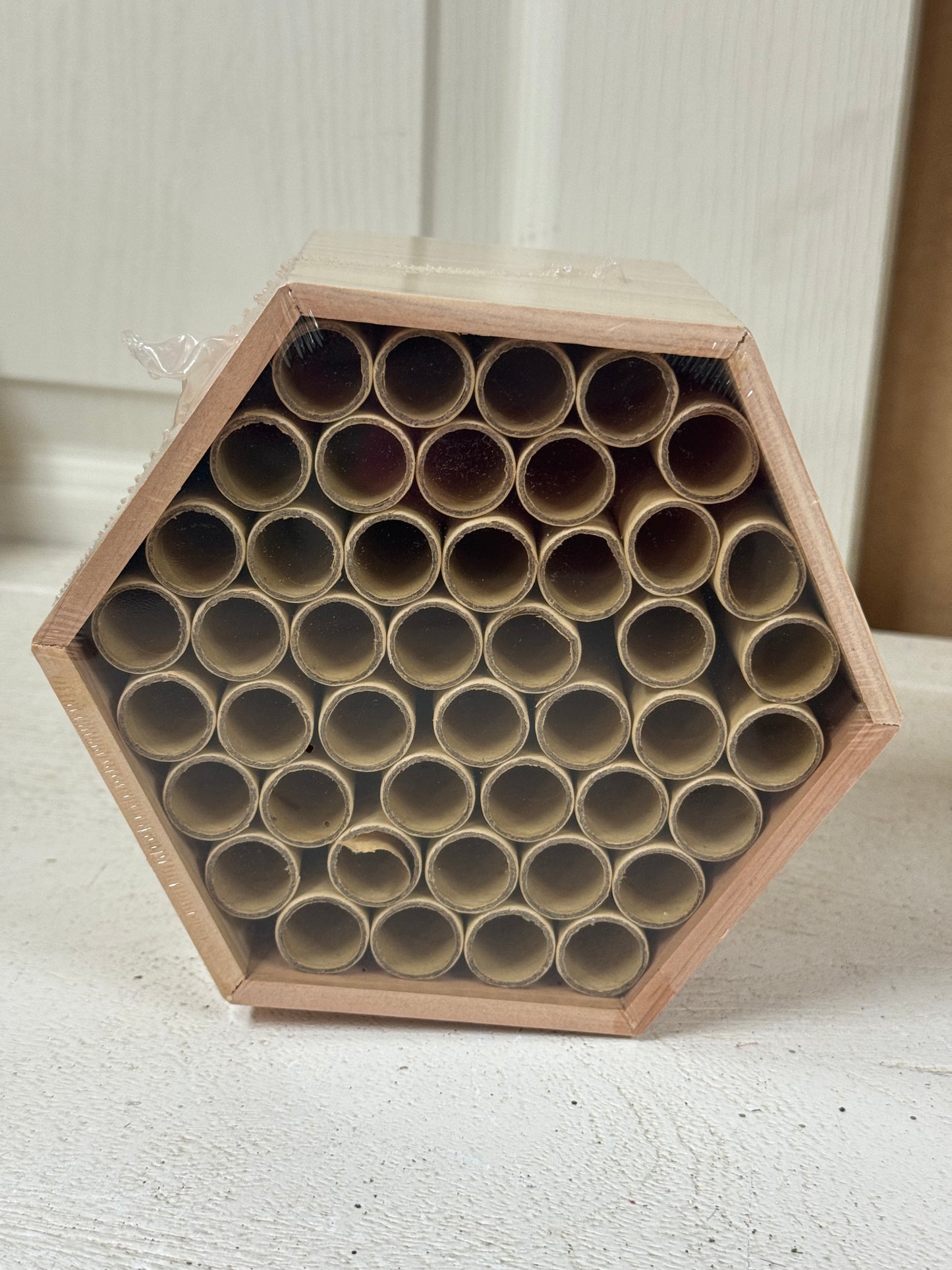 Wood Hexagon Bee And Bug Hotel