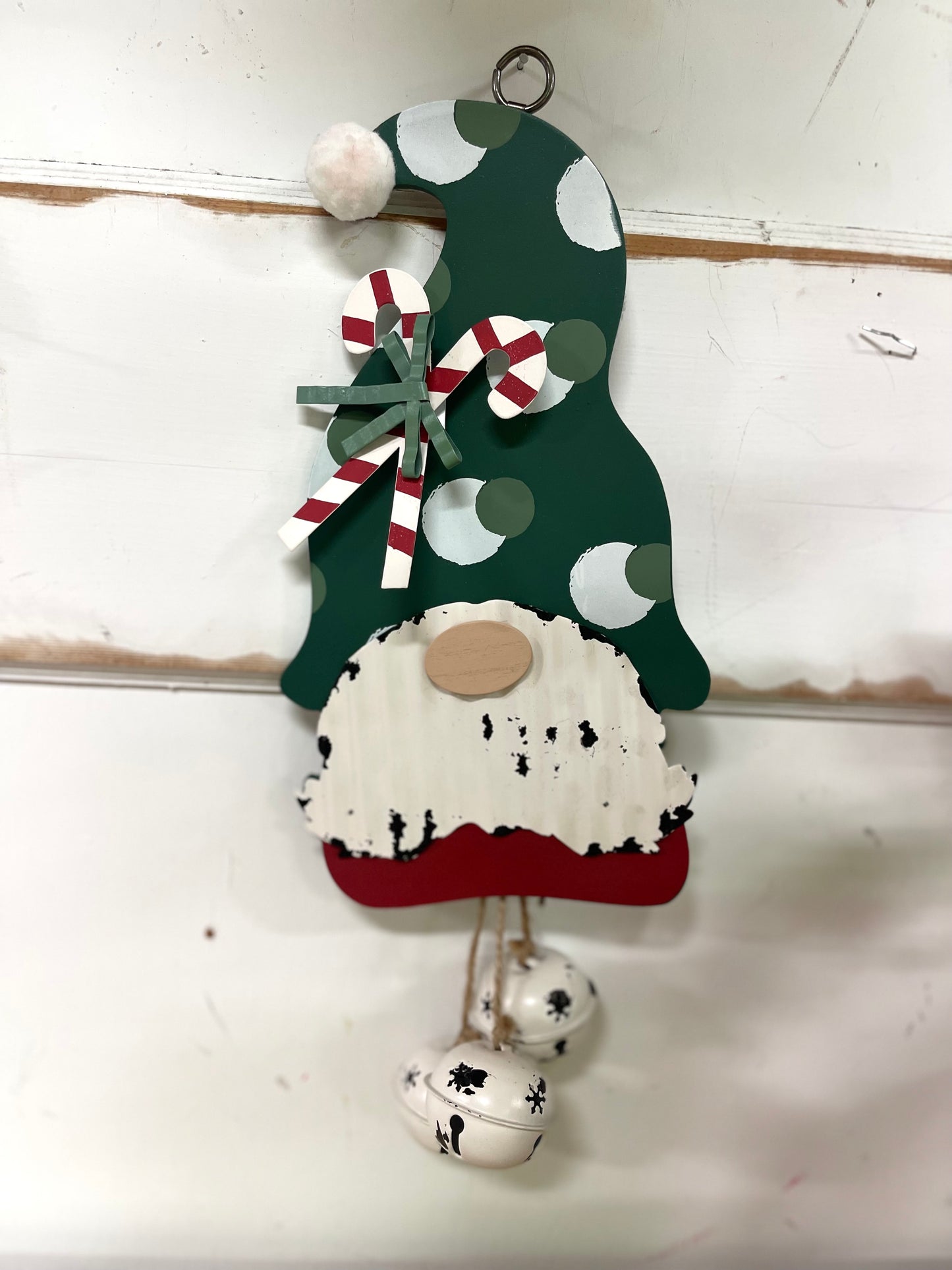 Wood And Metal Gnome Hang With Bells 2 Styles