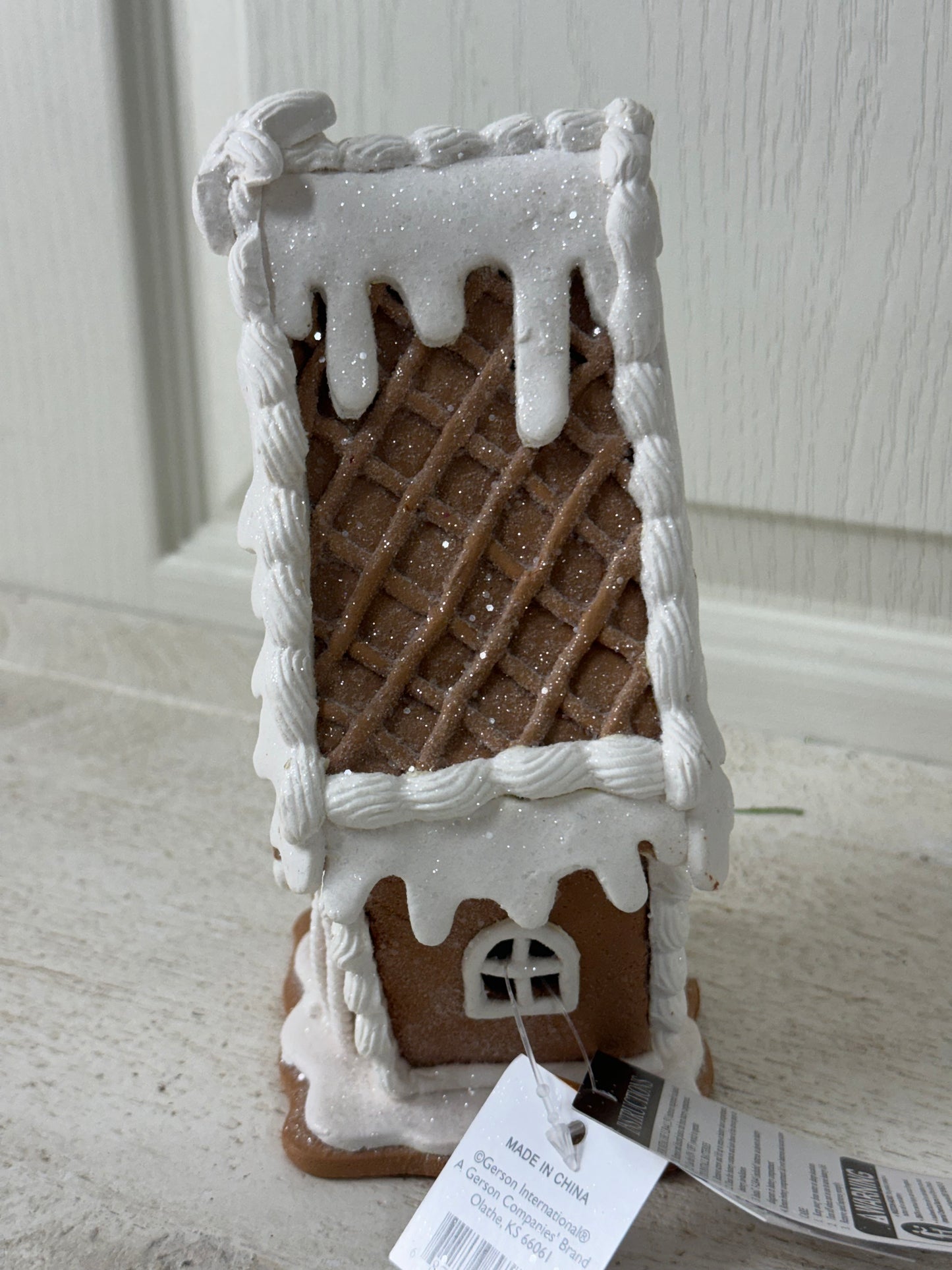 7 Inch Lighted Gingerbread Houses Three Styles