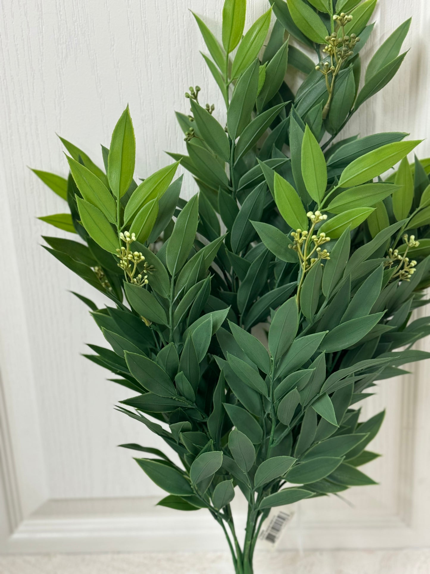 22 Inch Green Ruscus Floral Bush