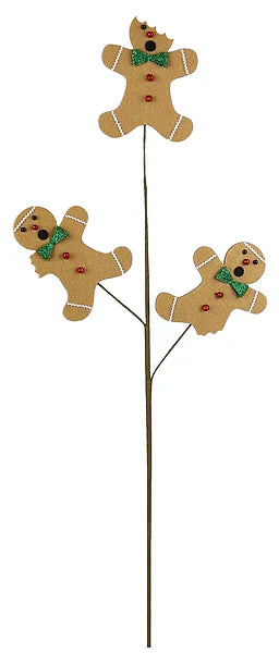 30 Inch Bitten Gingerbread Men Pick