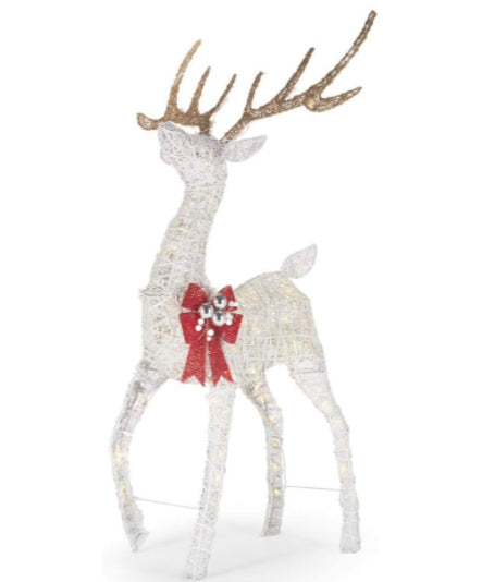 Home Accents Holiday 4.5ft polar wishes deer with bow