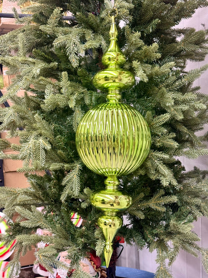 25.5 Inch Shiny Spearmint Finial Ornament