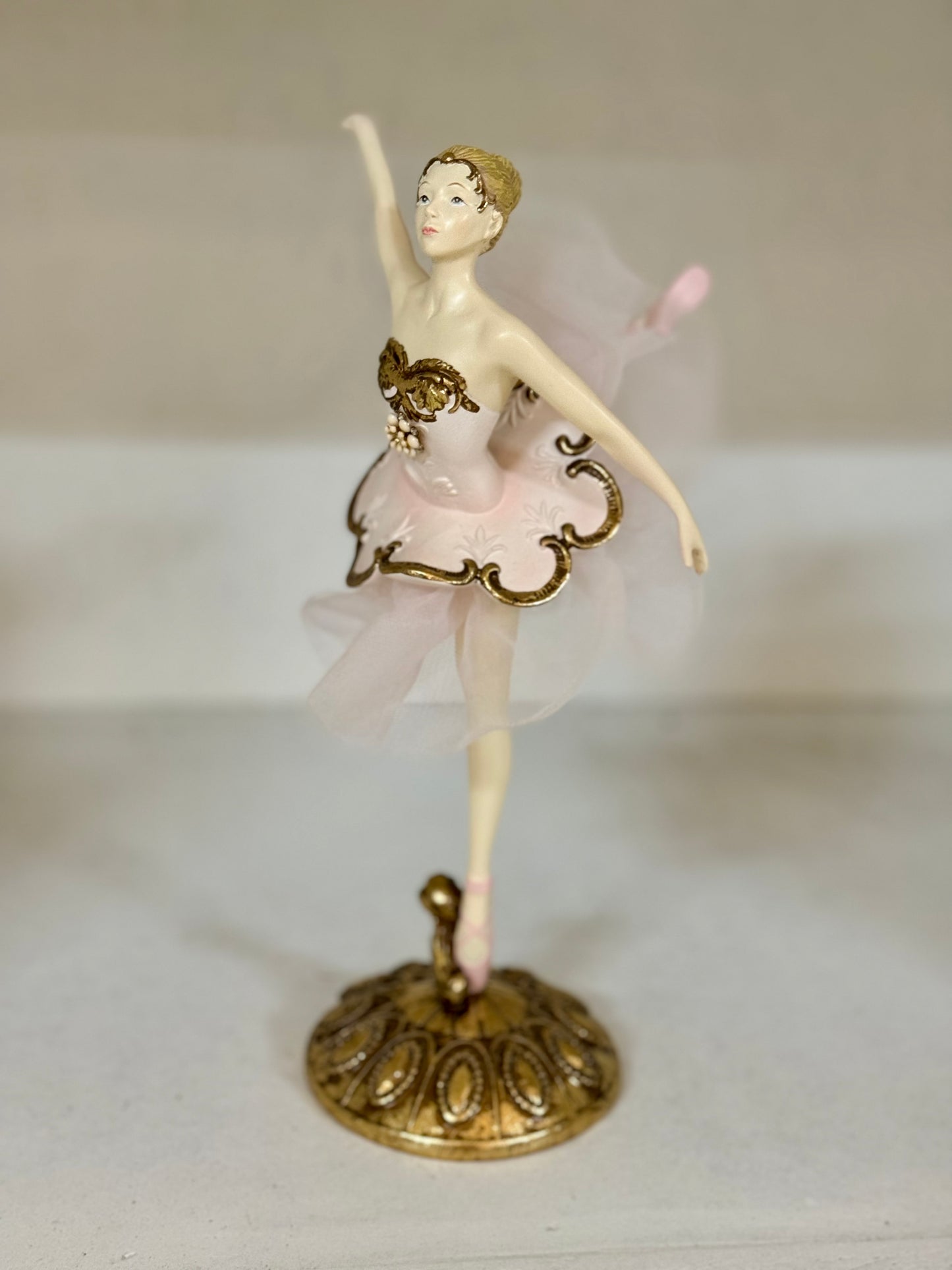 9.5 Inch Resin Dancing Ballerina Table Piece