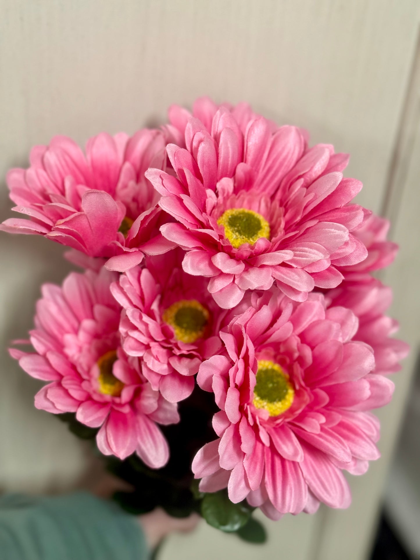 21 Inch Pink Gerbera Daisy Floral Bush