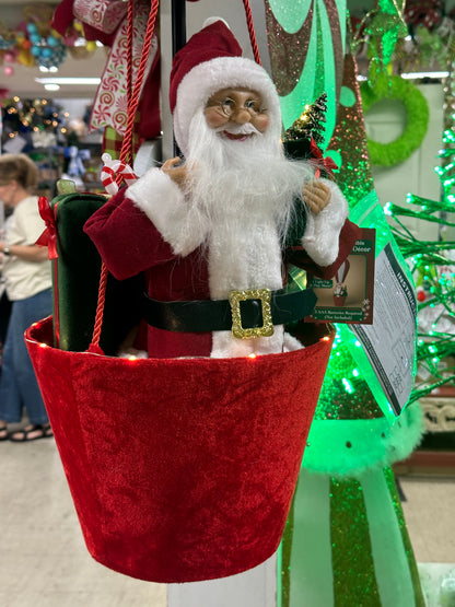 43 Inch Santa Hot Air Balloon Lights Up And Plays Music