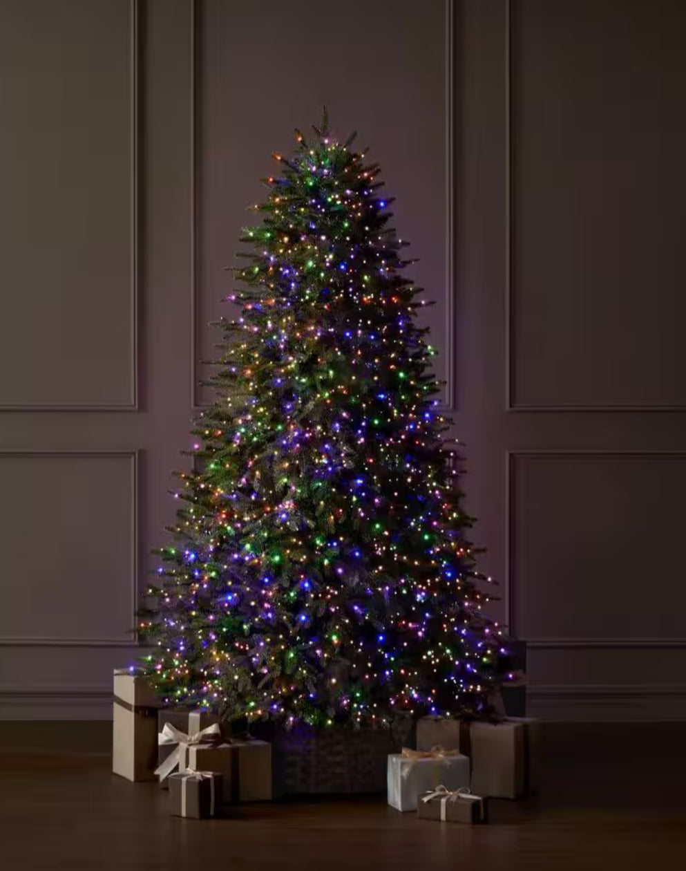 Home Decorators Collection 7.5 Foot Grand Duchess Twinkling Balsam Fir LED Pre-Lit Artificial Christmas Tree Open Box