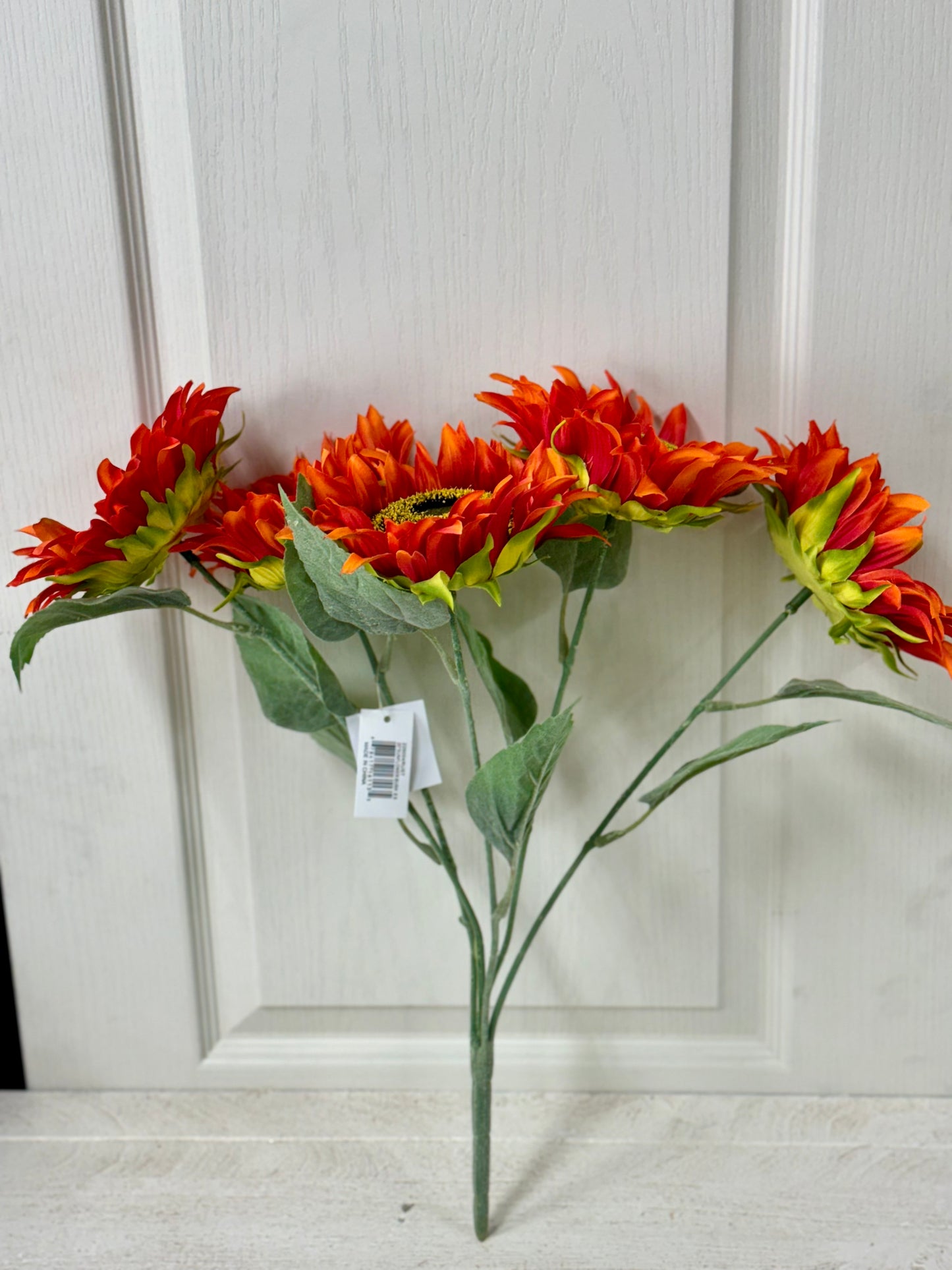 20 Inch Rust Sunflower Floral Bush