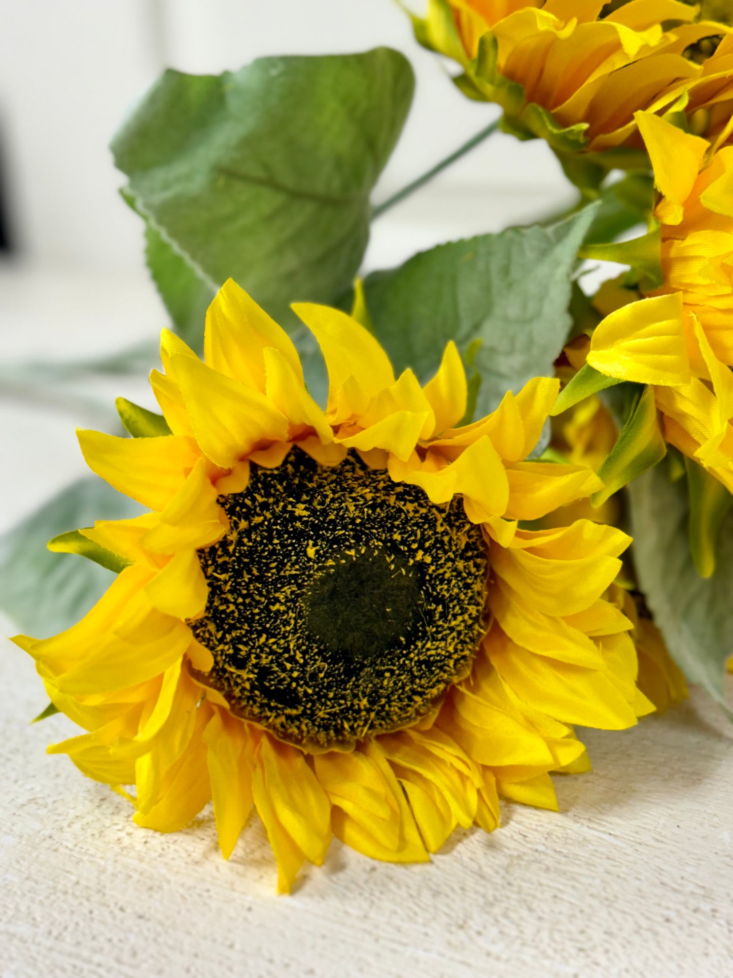 20 Inch Yellow Sunflower Floral Bush