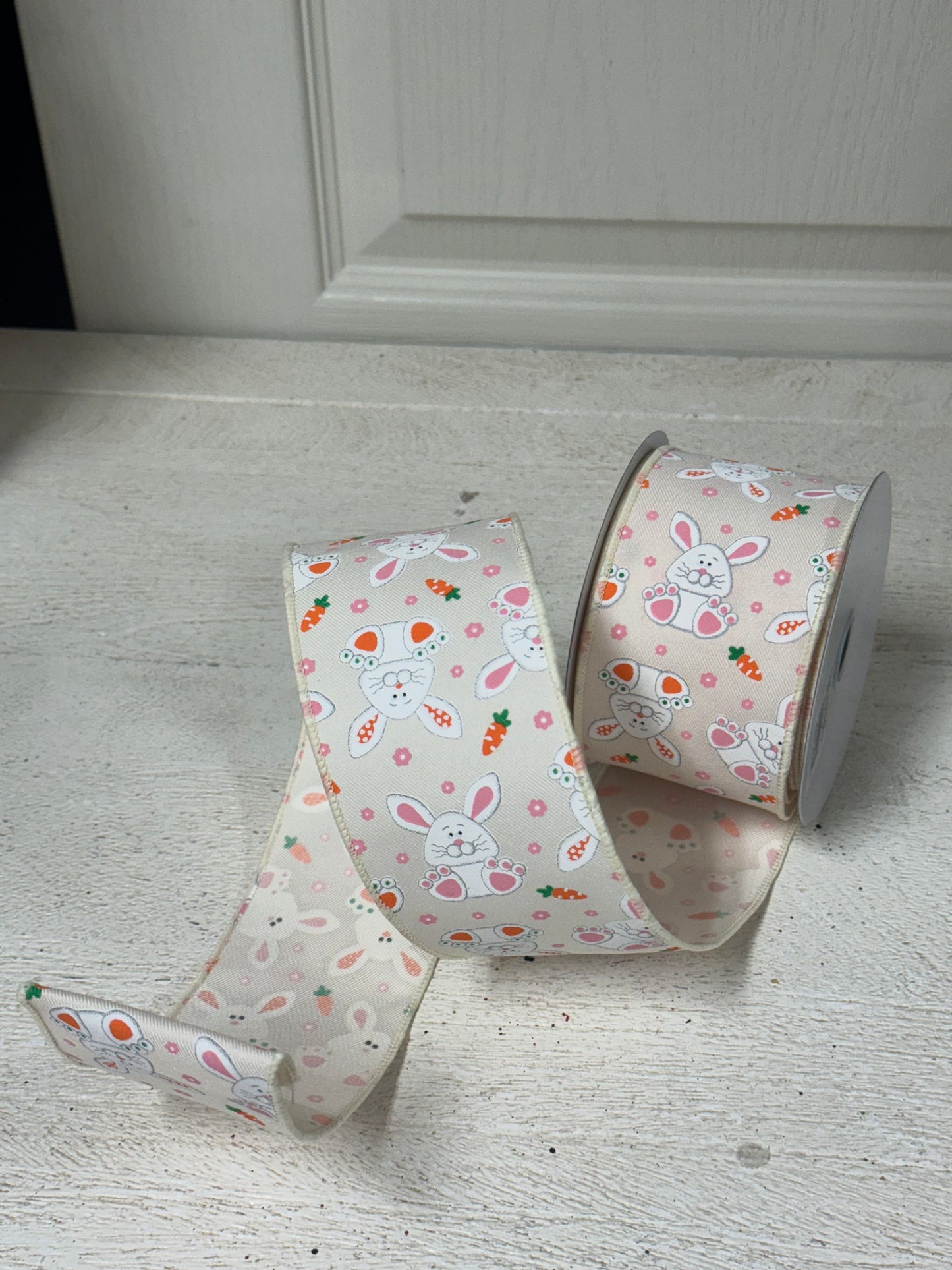 2.5 Inch By 10 Yard Playful Bunnies Ribbon