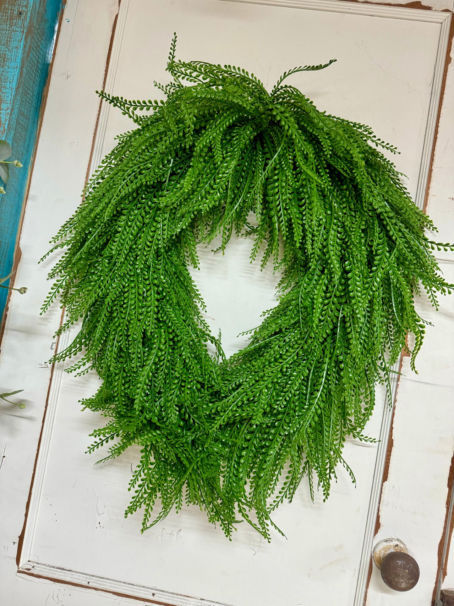 26 Inch Oval Bead Grass Wreath