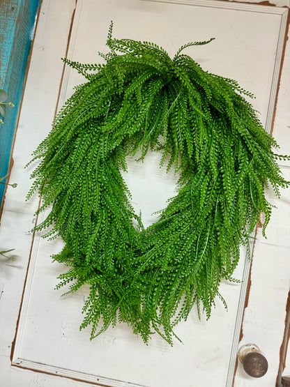 26 Inch Oval Bead Grass Wreath