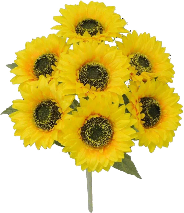 18 Inch Yellow Farm Sunflower Bush
