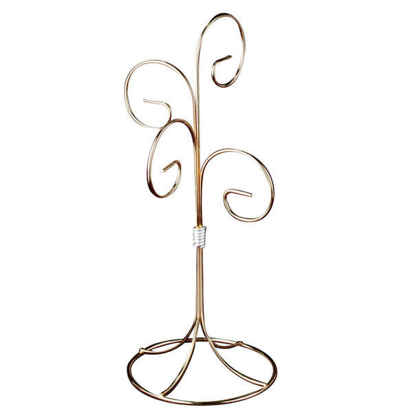 Brass 4 Arm Wire Ornament Stand