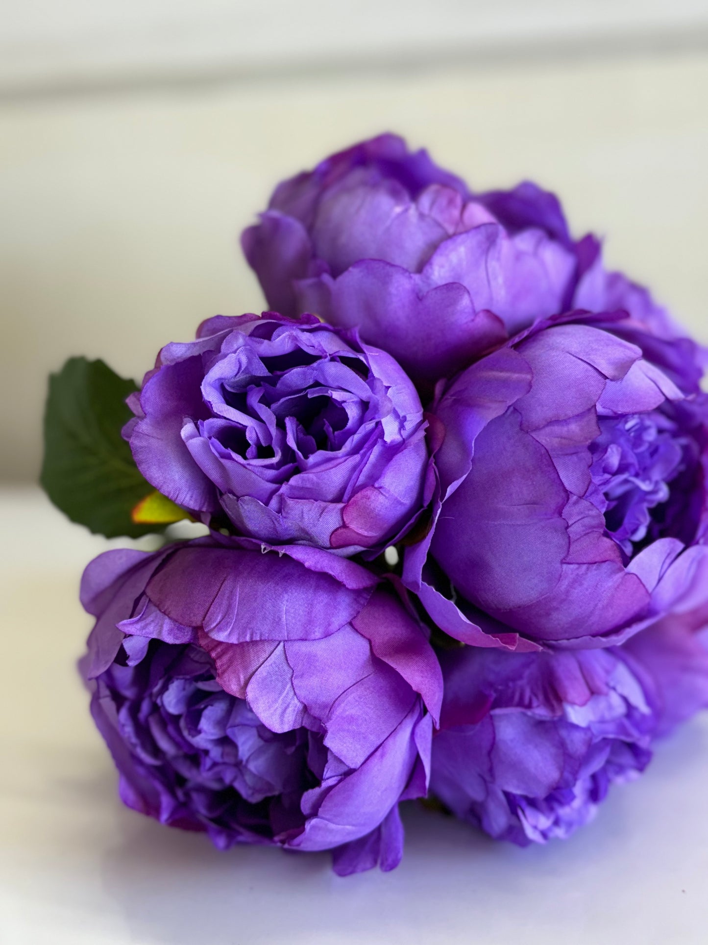 11 Inch Purple Peony Bouquet