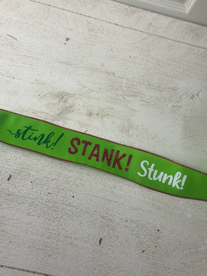 2.5 Inch By 10 Yard Stink Stank Stunk Ribbon