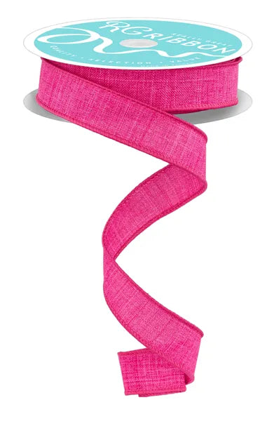 7/8 Inch By 10 Yard Fuchsia Royal Burlap Ribbon