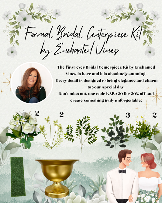 Formal Bridal Centerpiece Kit By Enchanted Vines